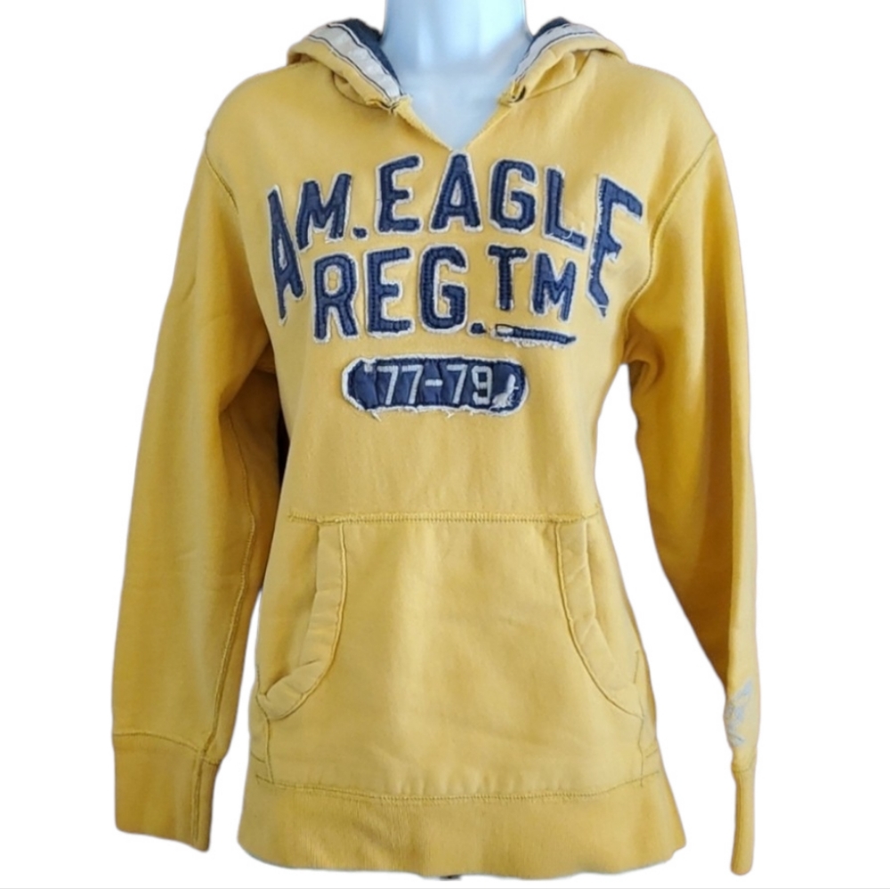 American Eagle Vintage Distressed Hoodie Sweatshirt